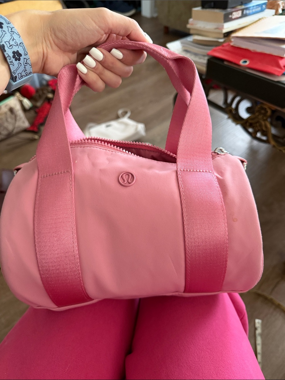 EUC lululemon athletica Bubblegum Pink Mini Barrel Bag